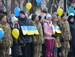У День Соборності України тисячі чернігівців заспівали Державний Гімн України разом